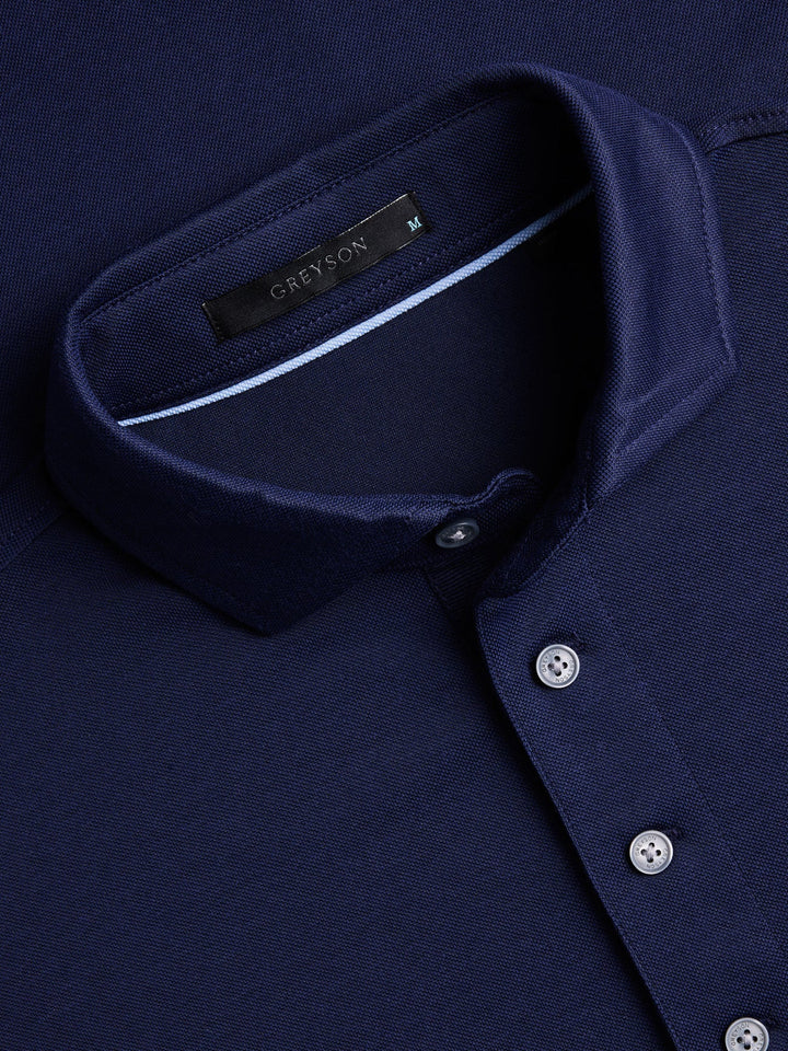 Omaha Long Sleeve Polo - Maltese Blue