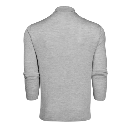 Saratoga Ls Sweater Polo - Light Grey Heather