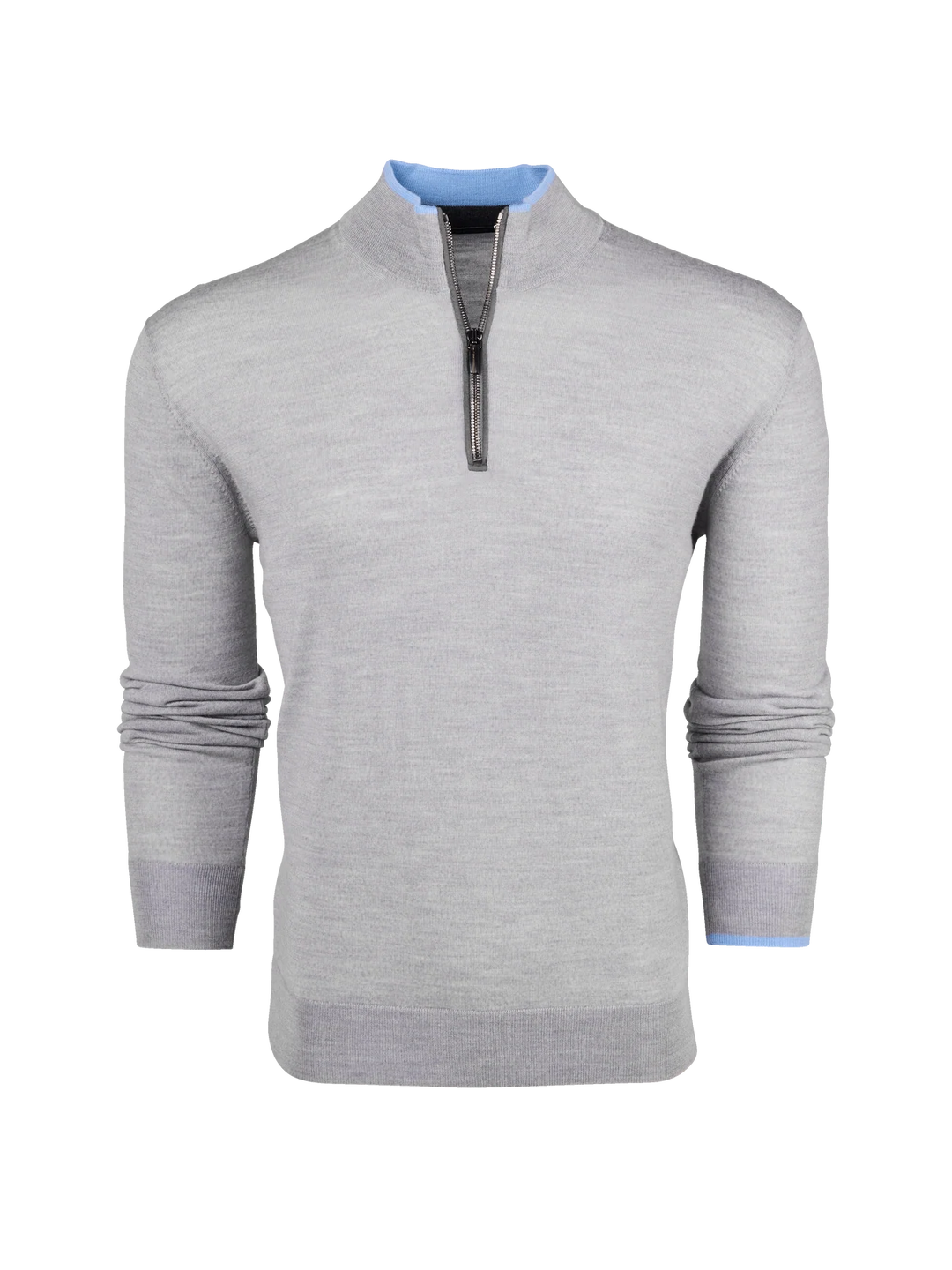 Saratoga 1/4 Zip - Light Grey Heather