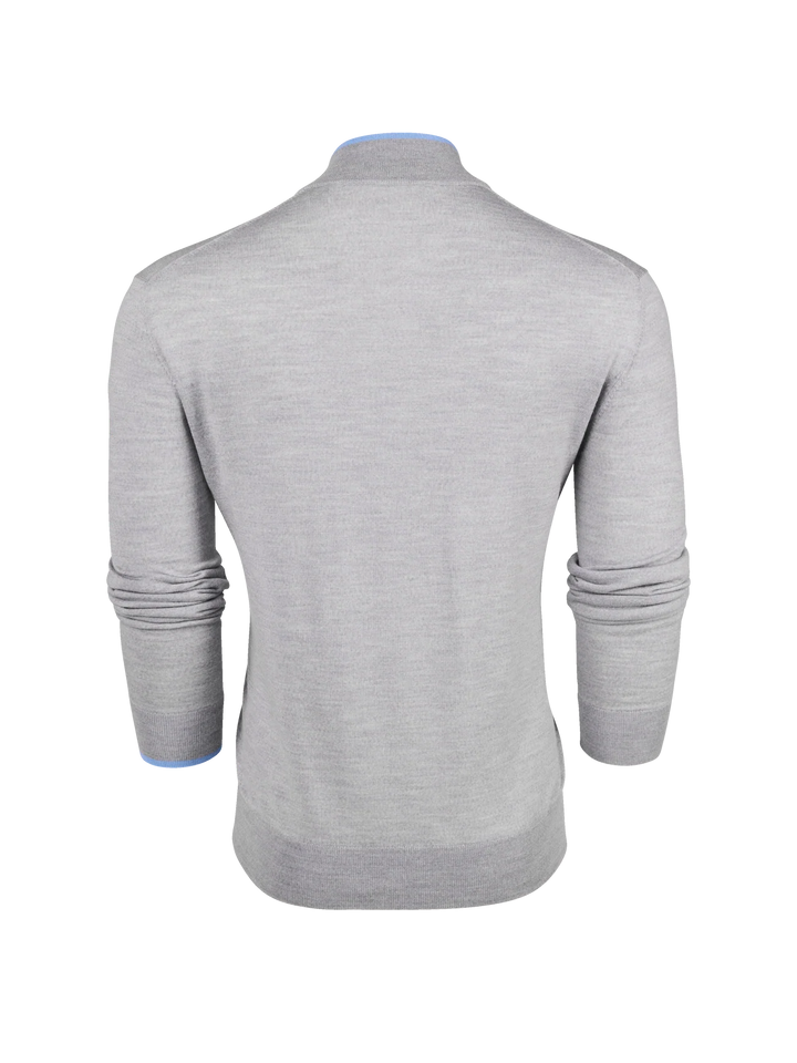 Saratoga 1/4 Zip - Light Grey Heather