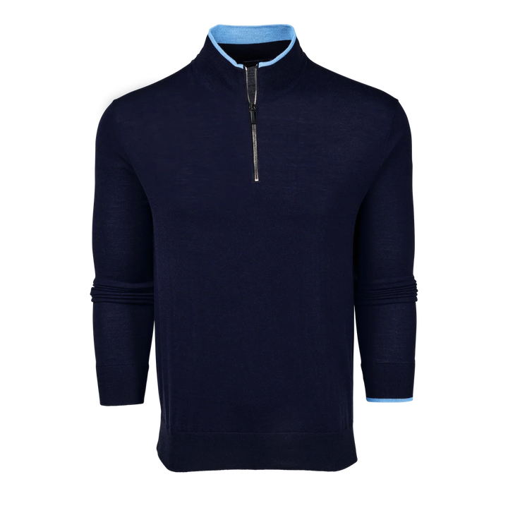 Saratoga 1/4 Zip - Maltese Blue