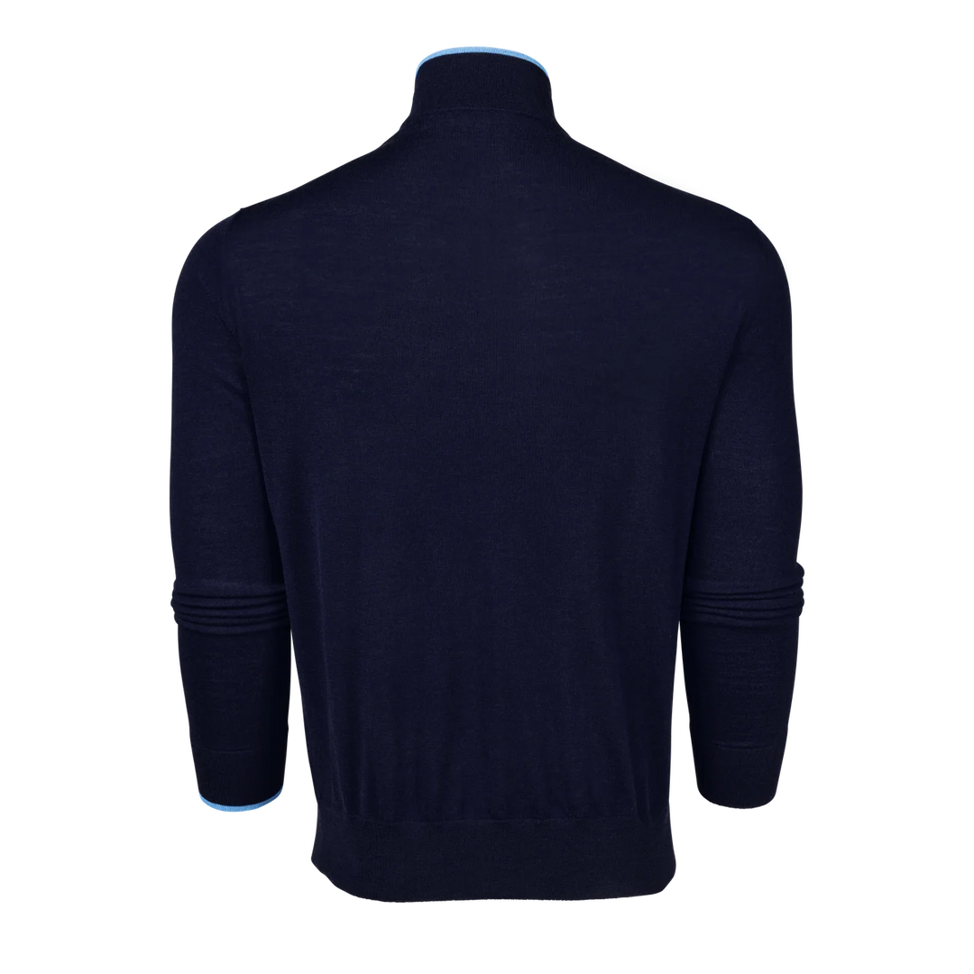 Saratoga 1/4 Zip - Maltese Blue