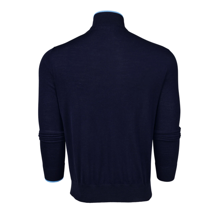 Saratoga 1/4 Zip - Maltese Blue