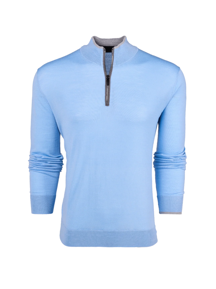 Saratoga 1/4 Zip - Wolf Blue