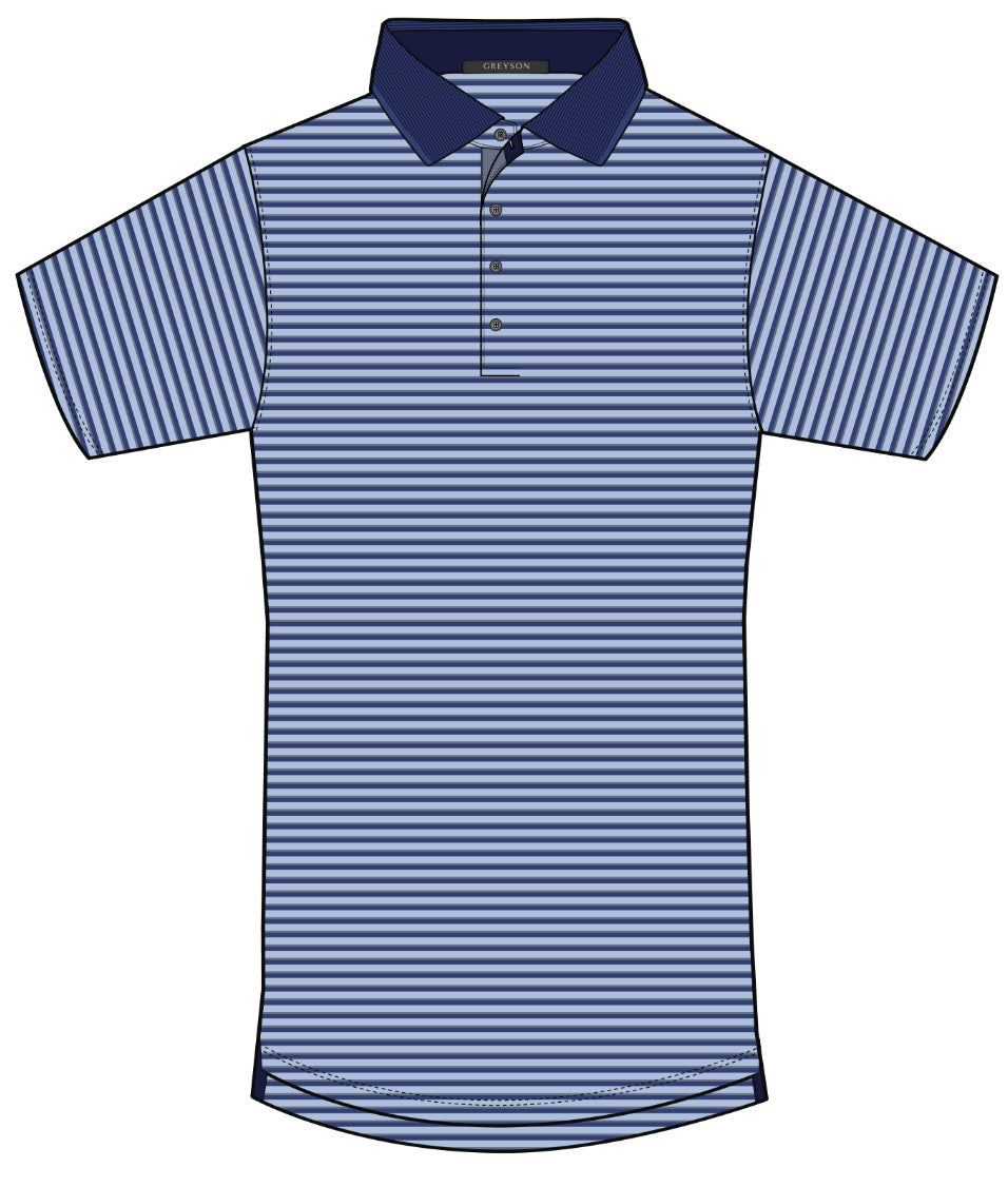 Pacific Grove Polo - Wolf Blue/Iona