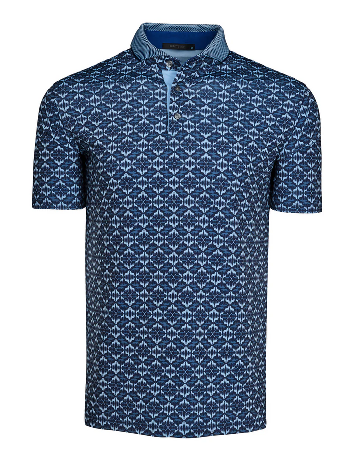 Wolf Labyrinth Polo - Maltese Blue