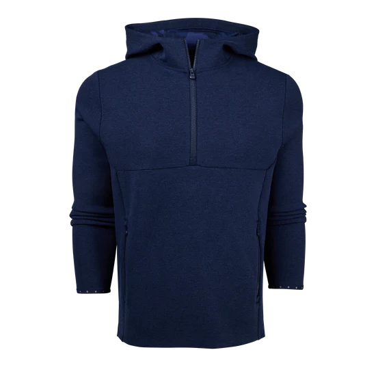 Calgary Quarter Zip Hoodie - Maltese Blue