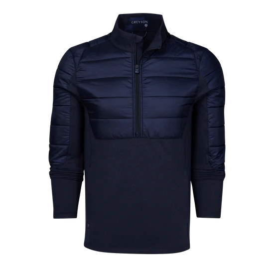 Rhinebeck Hybrid Quarter Zip - Maltese Blue