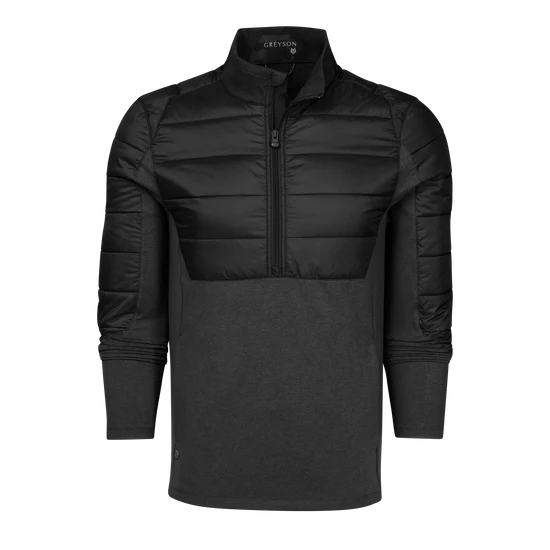 Rhinebeck Hybrid Quarter Zip - Shepherd/Dk Grey Heather