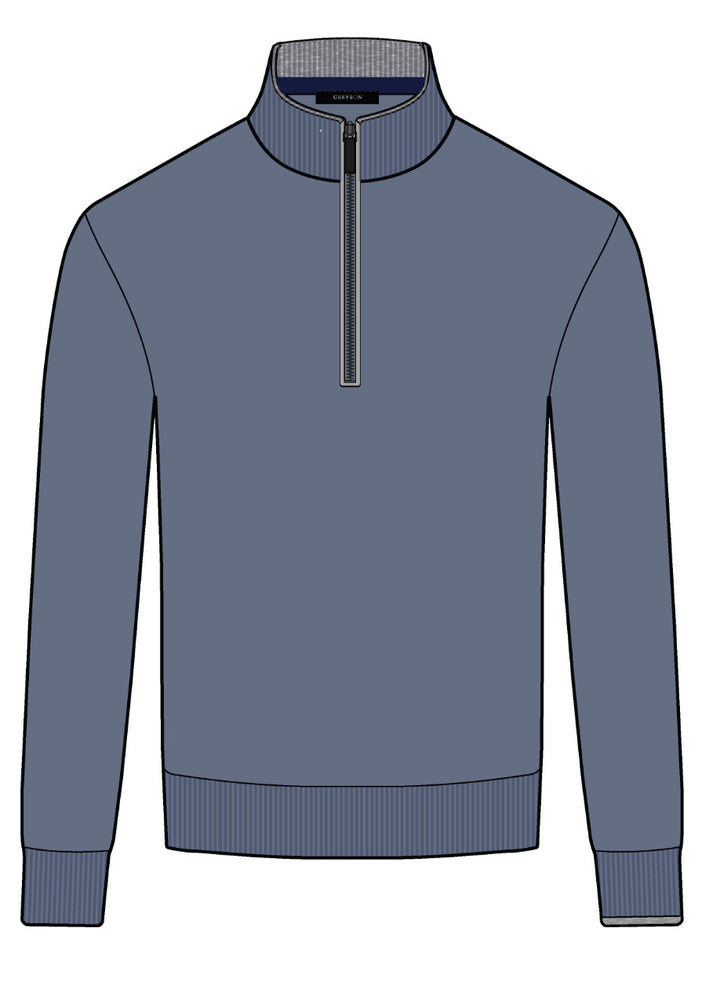 Saratoga 1/4 Zip - Vintage Indigo