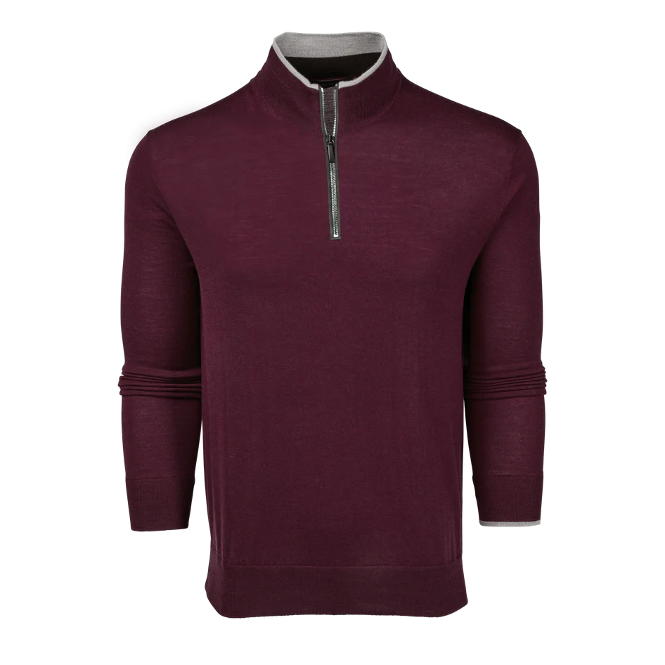 Saratoga 1/4 Zip - Merlot