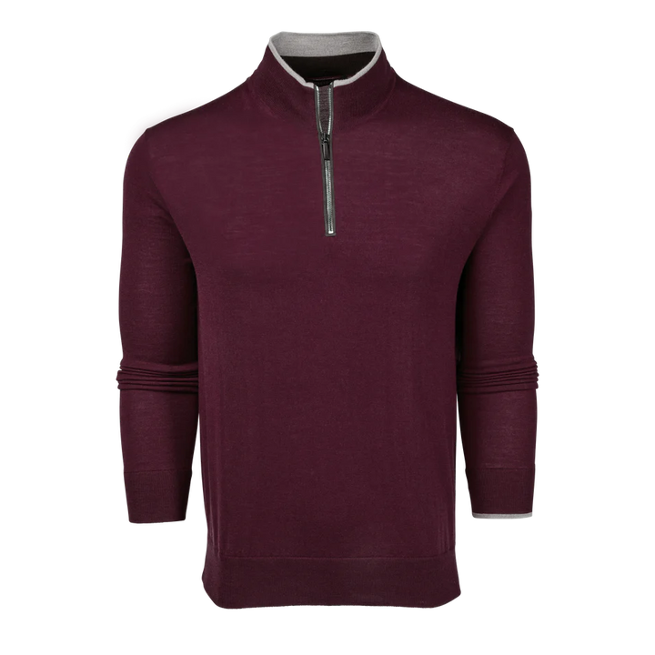 Saratoga 1/4 Zip - Merlot