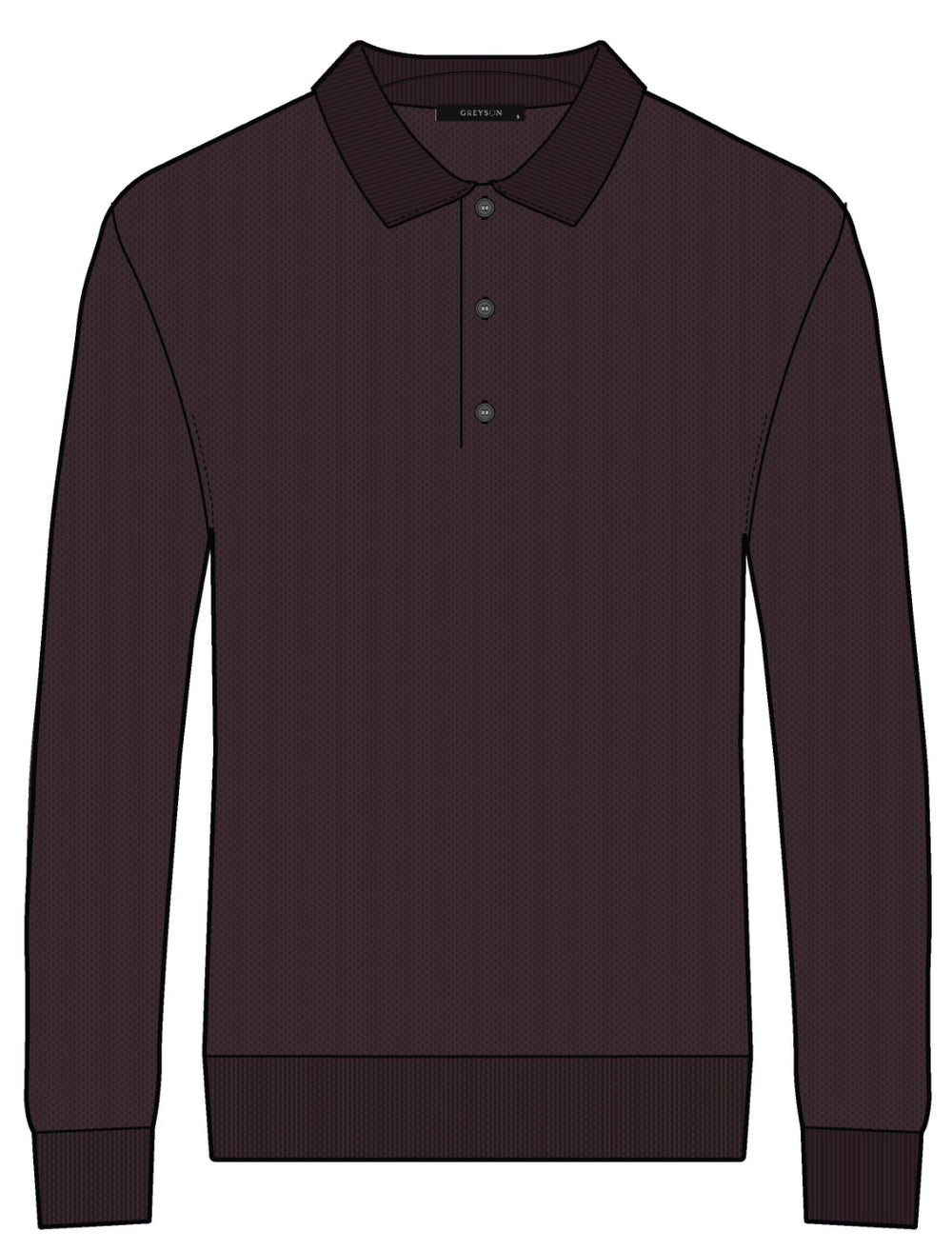 Tomahawk Sweater Polo - Merlot