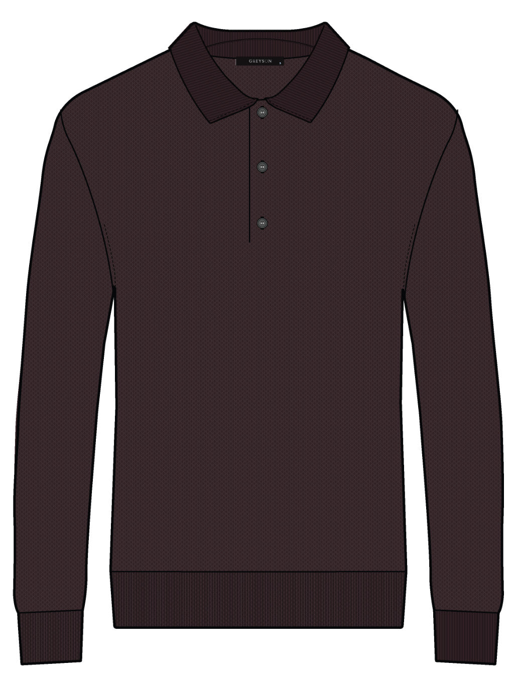 Tomahawk Sweater Polo - Merlot
