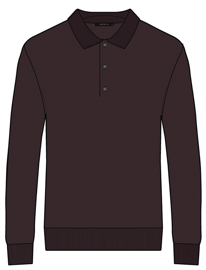 Tomahawk Sweater Polo - Merlot