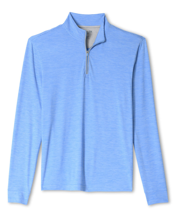 Tempo Stripe Zip - Denim Blue
