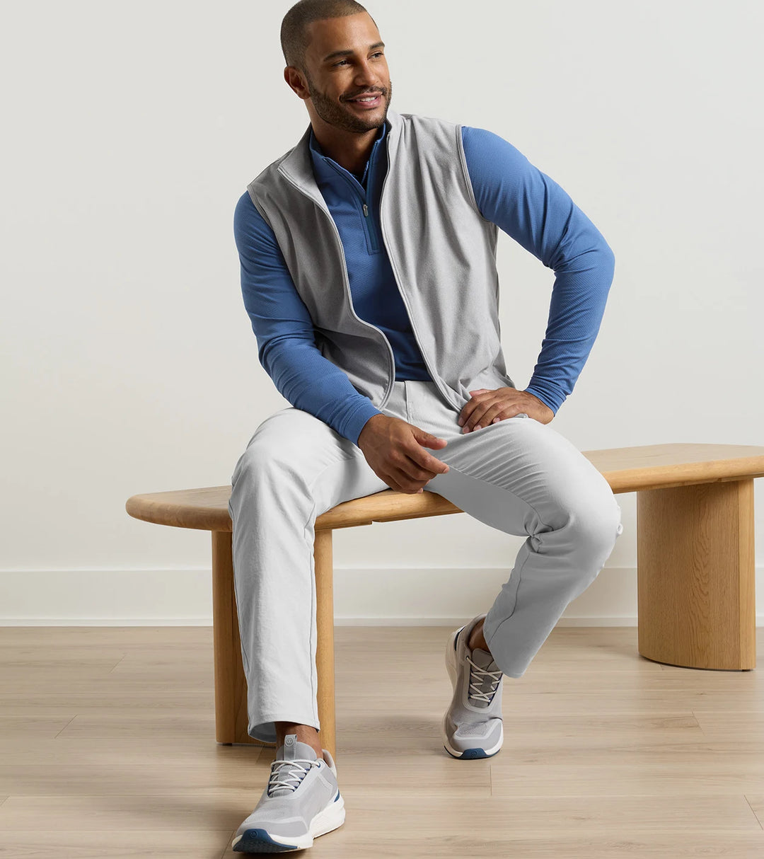 Ardent Air Performance Full-Zip Vest - Gale Grey