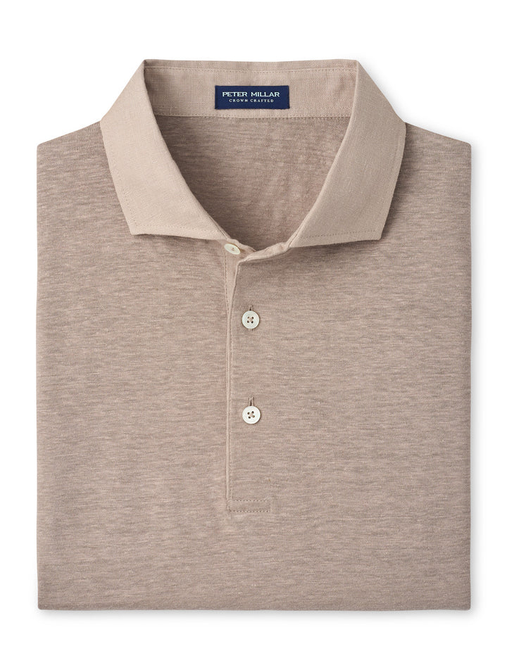 Astino Linen Polo - Biscotti