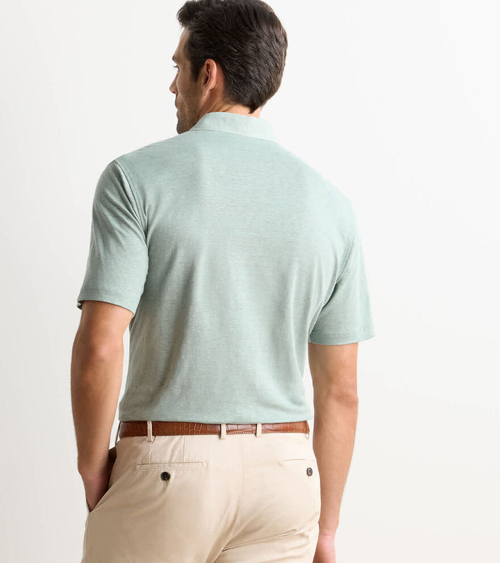 Astino Linen Polo - Willow