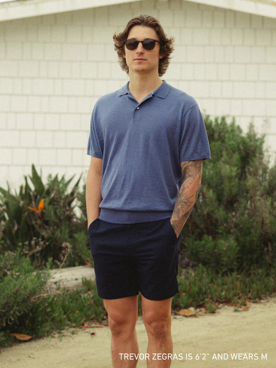 Napeague Ss Sweater Polo - Falcon