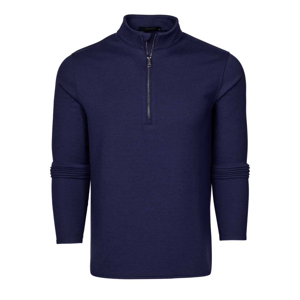 Troy Quarter Zip - Maltese Blue