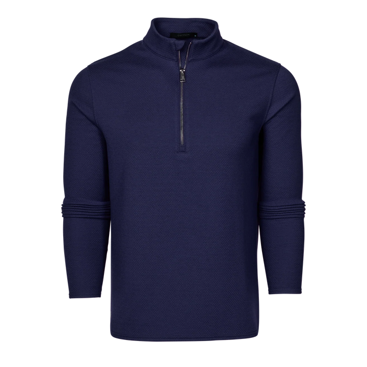 Troy Quarter Zip - Maltese Blue
