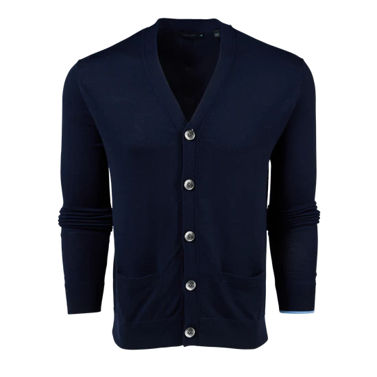 Saratoga Cardigan - Maltese Blue