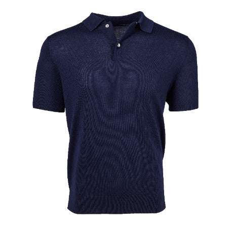 Saratoga Ss Sweater Polo - Maltese Blue
