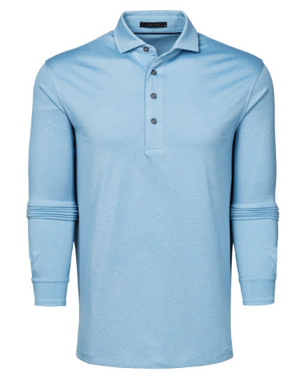 Omaha Long Sleeve Polo - Wolf Blue