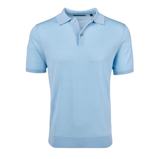Saratoga Ss Sweater Polo - Wolf Blue