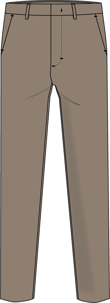 Tech Tour Tapered Leg Trouser - Mocha