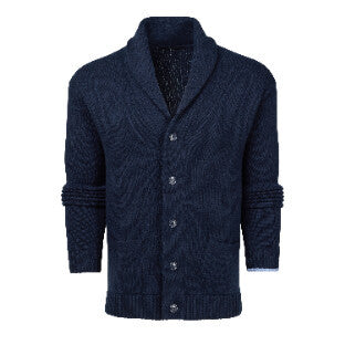 Ottawa Shawl Cardigan - Maltese Blue