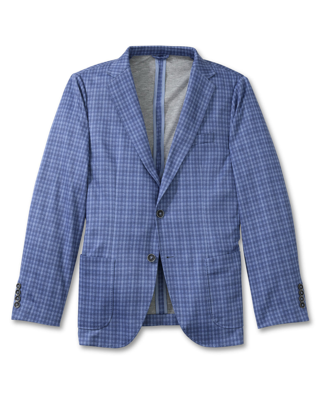 Easton Check - Laguna Blue