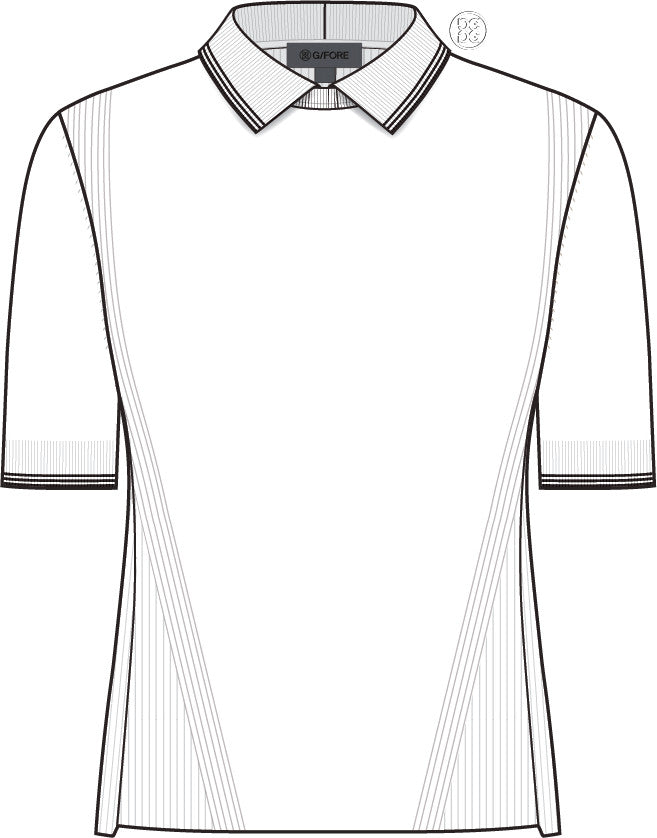 Elevated Short Sleeve Sweater Polo - Snow