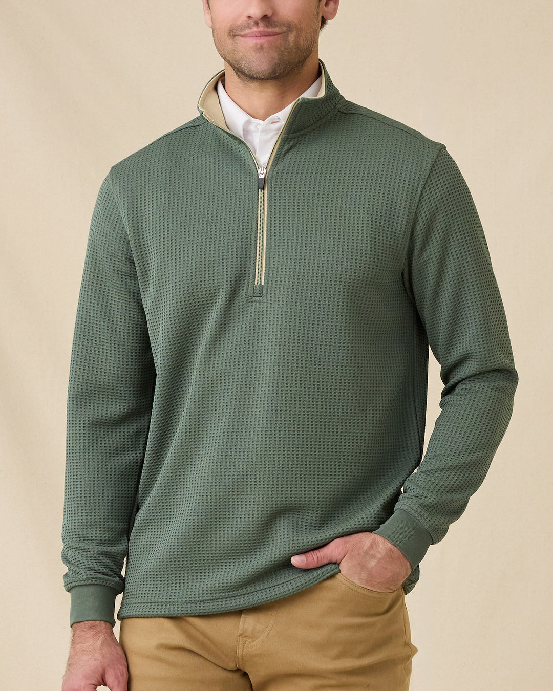Optic Quarter Zip - Dark Forest