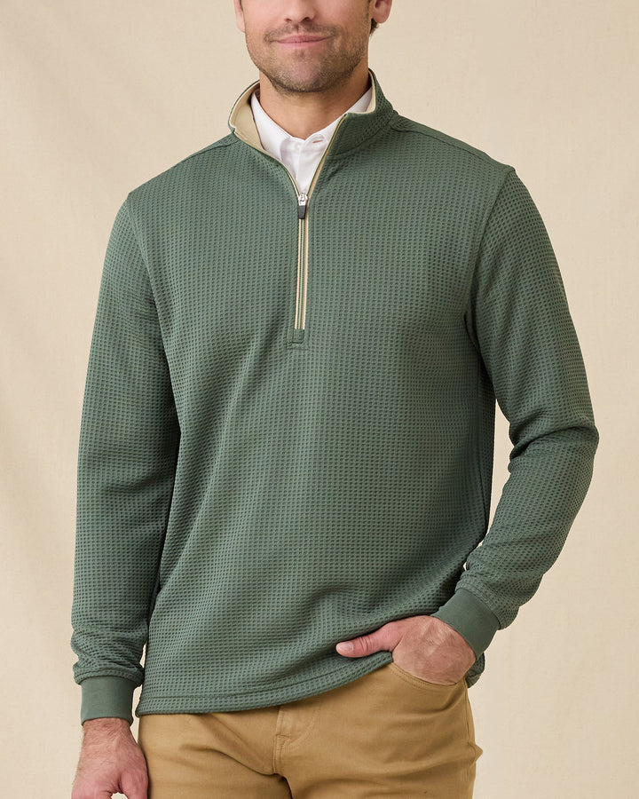 Optic Quarter Zip - Dark Forest