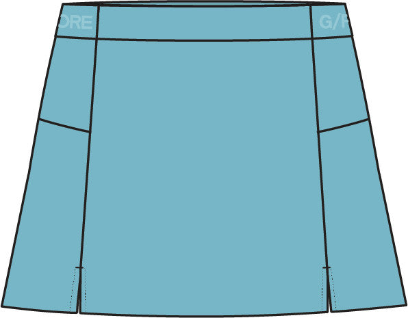 Knockout A-line Skort - Aquamarine