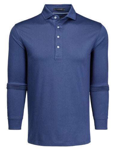 Omaha Long Sleeve Polo - Dewberry