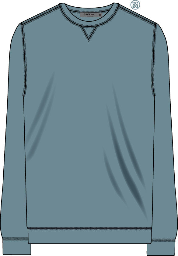 Lightweight Terry Crewneck - Seafoam