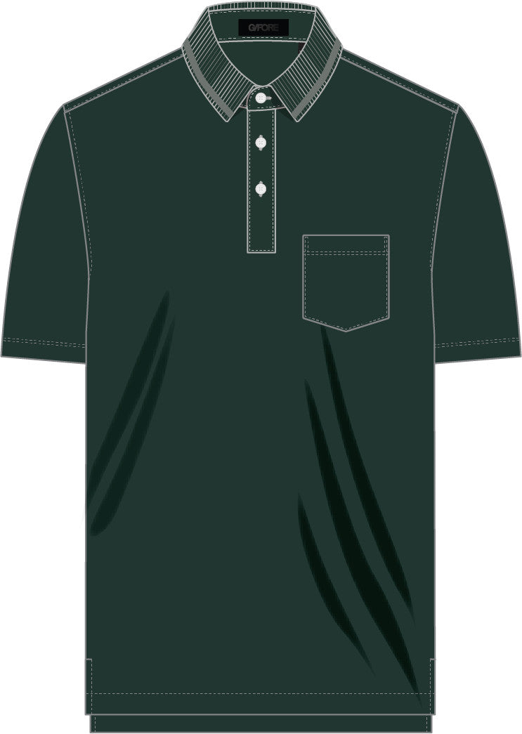 Pocket Piqué Polo - Pine