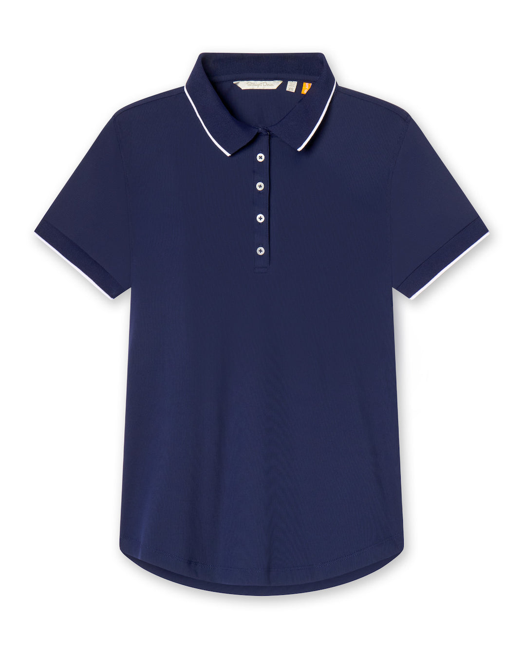 Sindy Rib Knit Polo - New Indigo