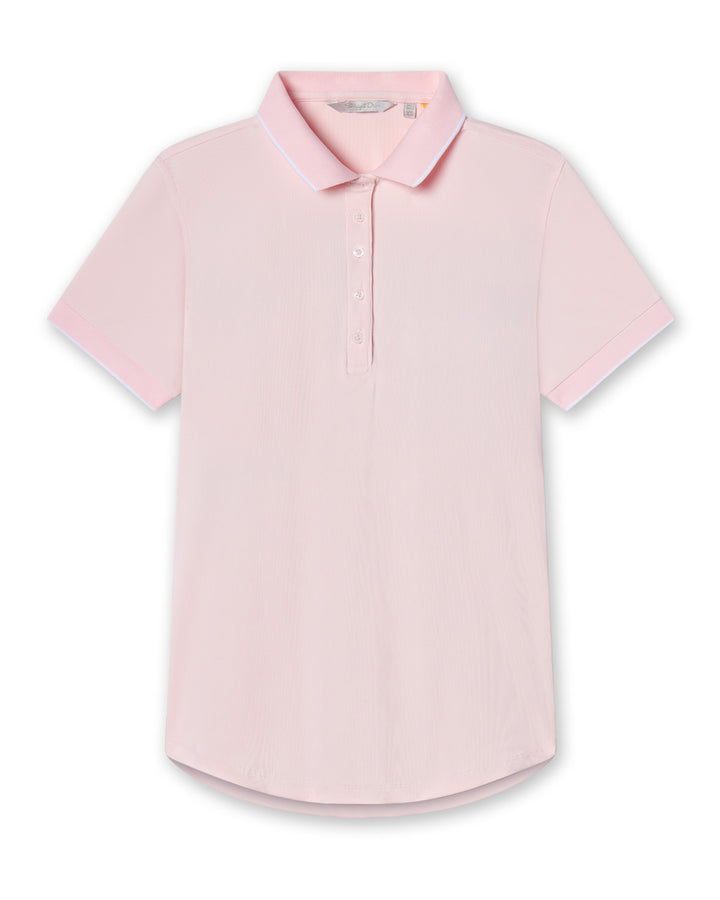 Sindy Rib Knit Polo - Pearl
