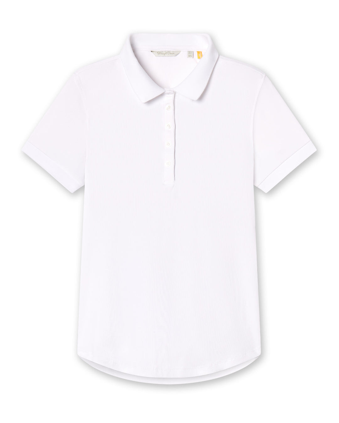 Sindy Rib Knit Polo - White