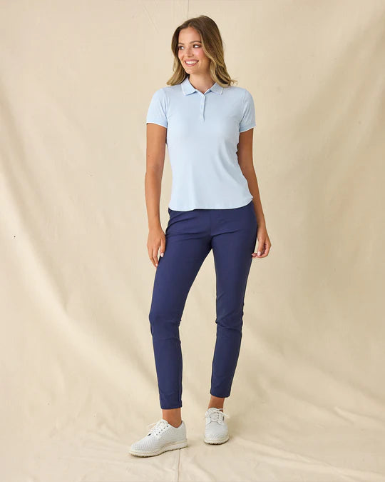 Sindy Rib Knit Polo - Lake