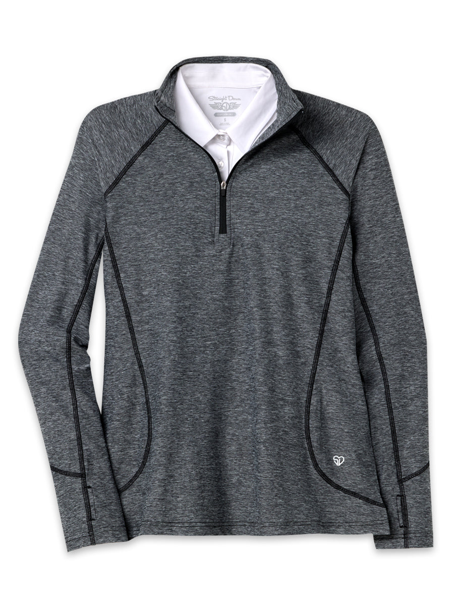 Claire Quarter Zip - Black