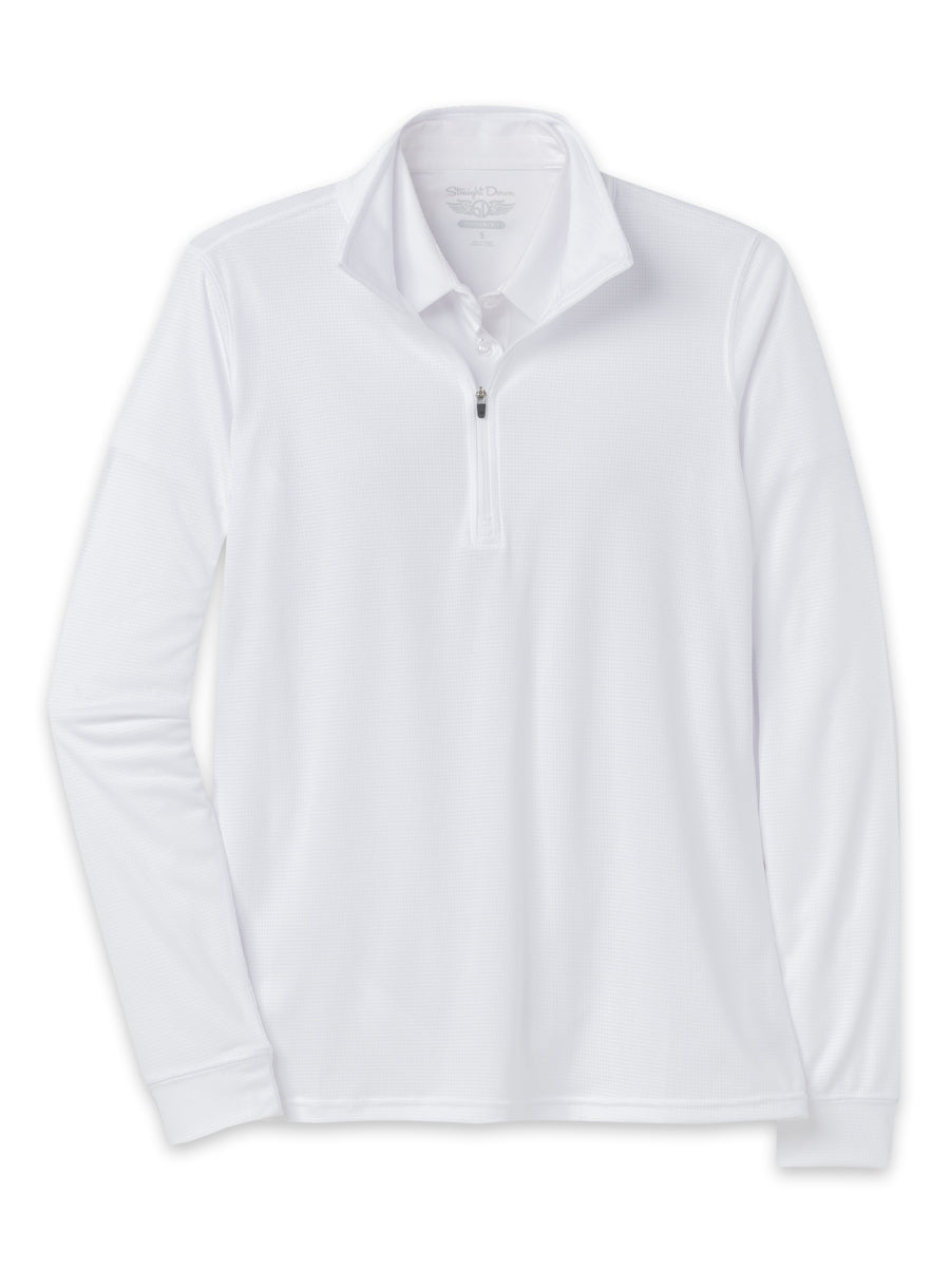 Aero Quarter Zip - White