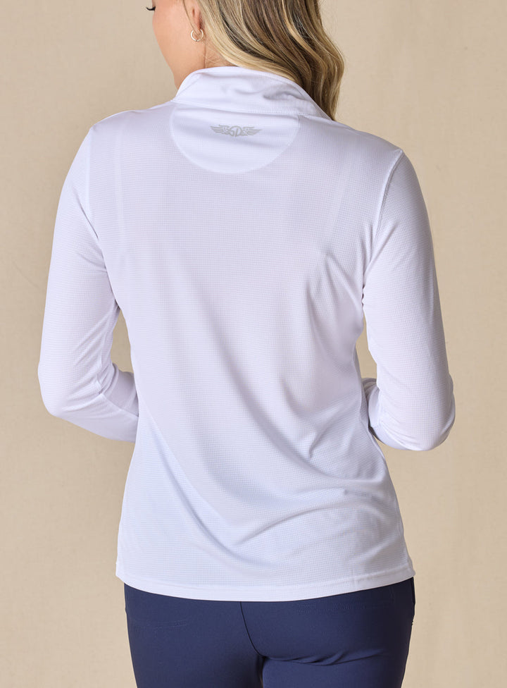 Aero Quarter Zip - White