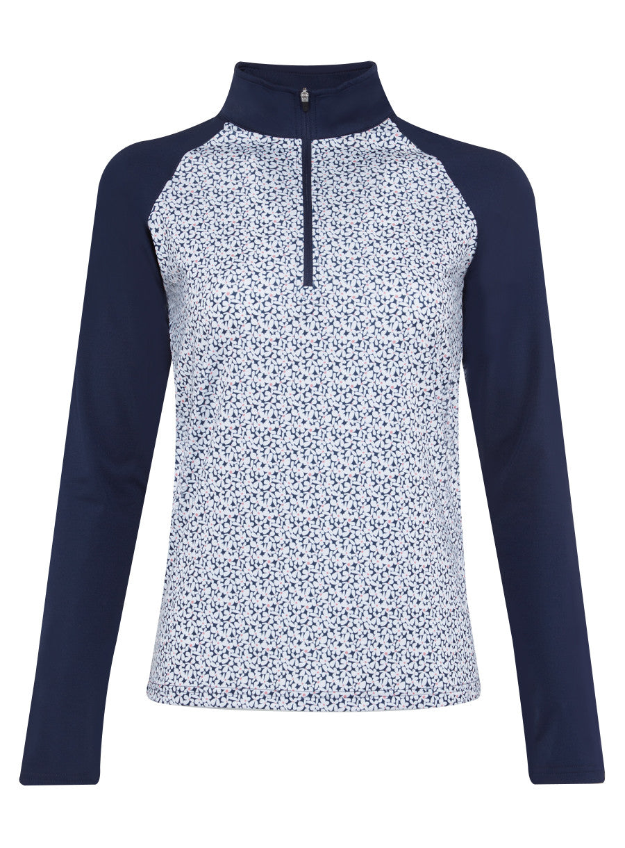 Daizee Quarter Zip - New Indigo