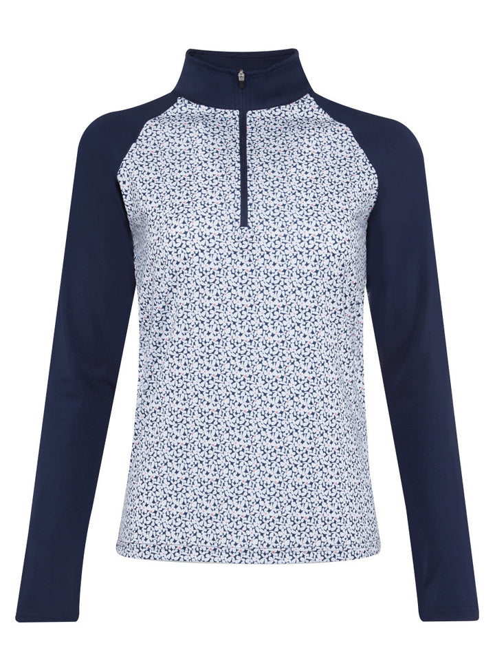 Daizee Quarter Zip - New Indigo