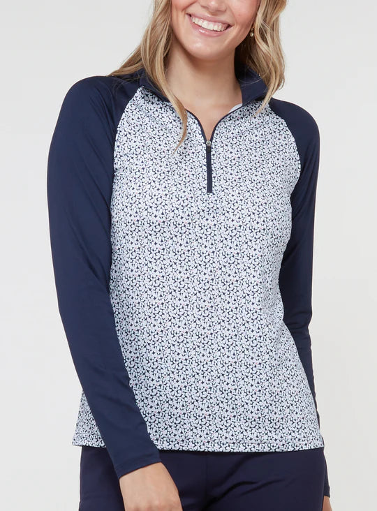 Daizee Quarter Zip - New Indigo
